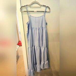 Blue Striped Dress